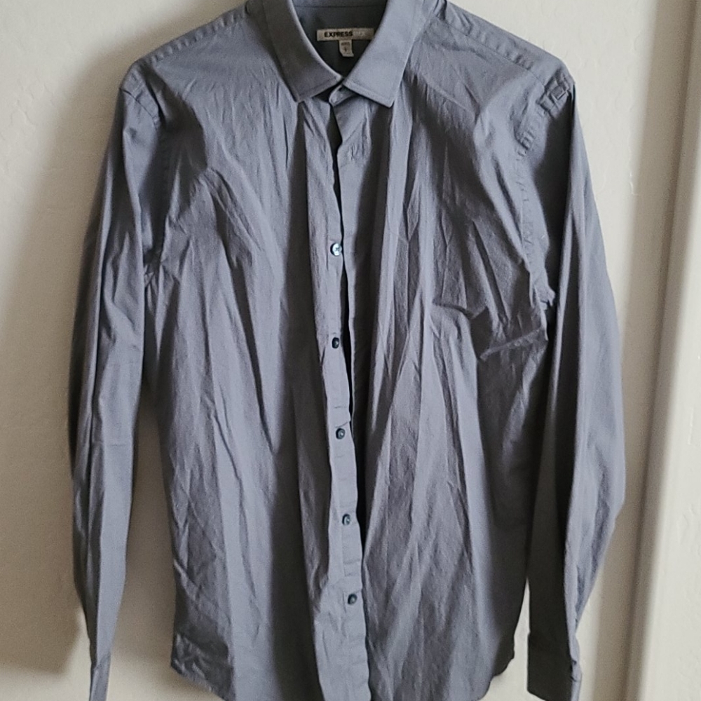 Men's Classic Solid Stretch Cotton 1Mx Dress Shirt